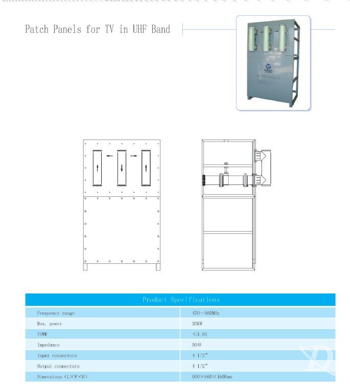 Patch Panels for TV in UHF Band